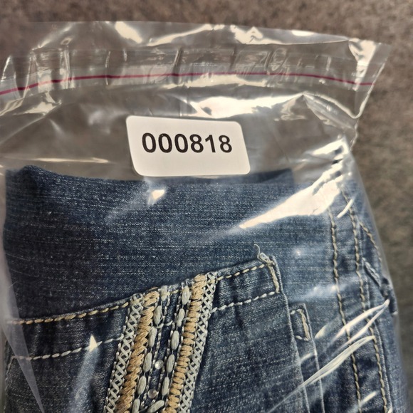 VIGOLD Womens Jeans Size 16 Blue Denim Tapered Embellished Pockets High Rise - Picture 15 of 15